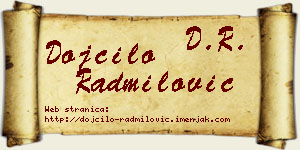 Dojčilo Radmilović vizit kartica